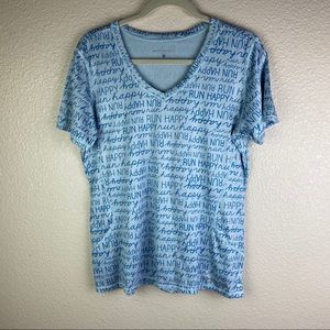 New Balance  shirt Sz M Run Happy Short Sleeve